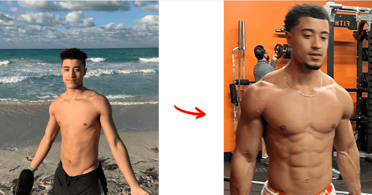 Creator’s natural transformation from 140 to 165 pounds